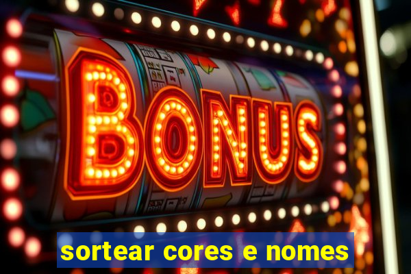 sortear cores e nomes